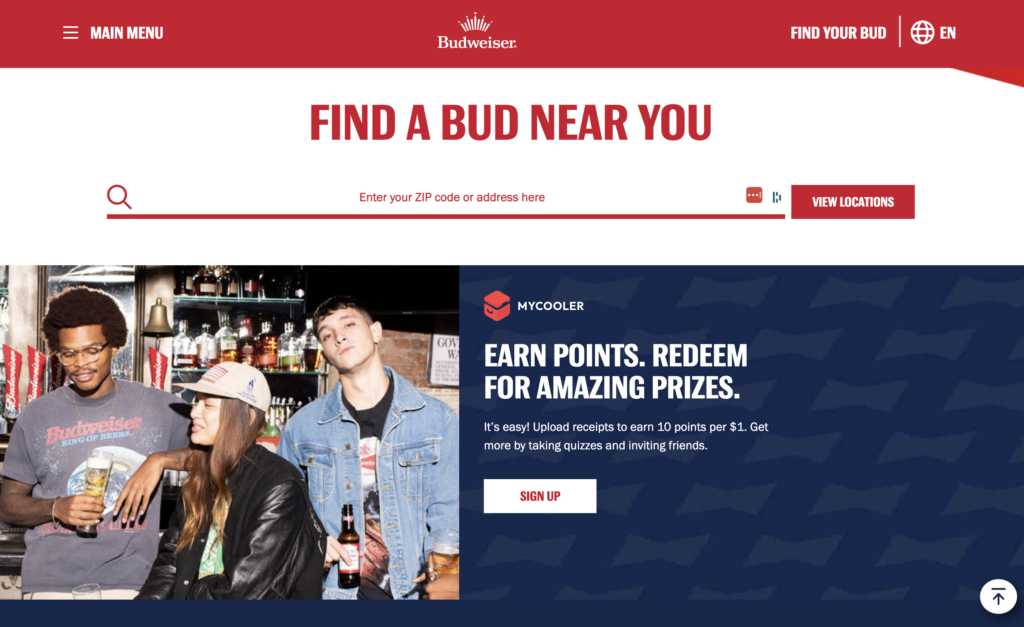 Budweiser brand example